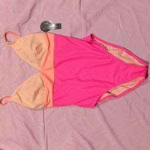 No Boundaries Hot Pink & Peachy One piece